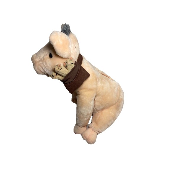 Babe and Friends Plush Pink Pig with Mice in Pouch Voice does Not Work 12 inch - Picture 6 of 6